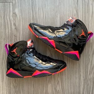 Nike Air Jordan 7 Retro Black Gloss 7/38 like new